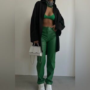 Green Women's Pants